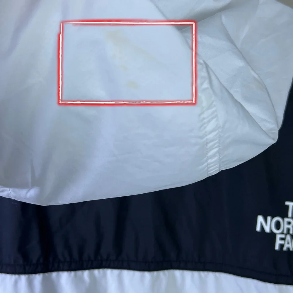 The North Face Windbreaker Jacket Men's XL White Black Colorblock Gorpcore